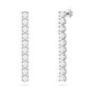 Kolczyki K0330 z diamentami białe złoto