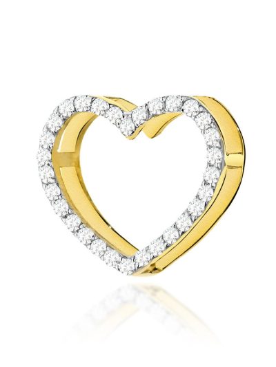 Zawieszka Z0027 z diamentami żółte złoto