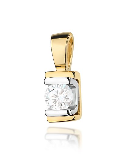 Zawieszka Z0343 Diament 0,10ct żółte złoto