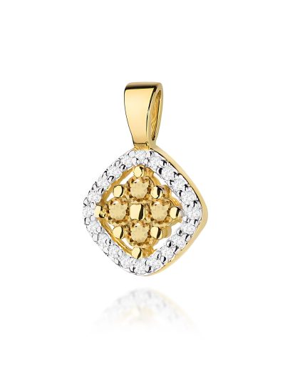 Zawieszka Z0441 z diamentami żółte złoto